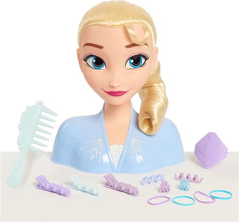 Disney Frozen 2 Elsa Styling Head 14 Pieces Include Wear