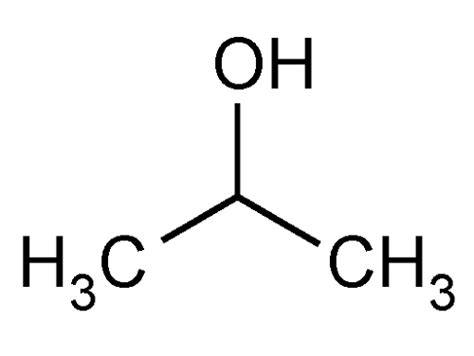 Isopropyl Alcohol Line Structure