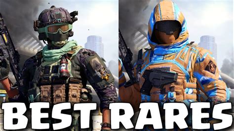 THE 10 BEST RARE SKINS In COD MOBILE YouTube