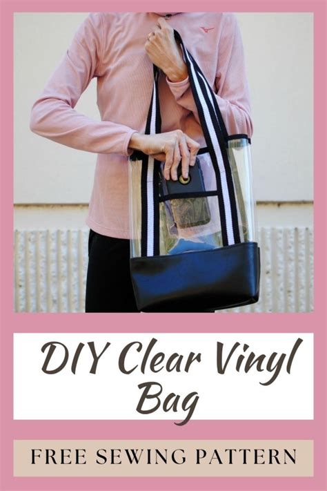 DIY Clear Vinyl Bag FREE sewing tutorial - Sew Modern Bags