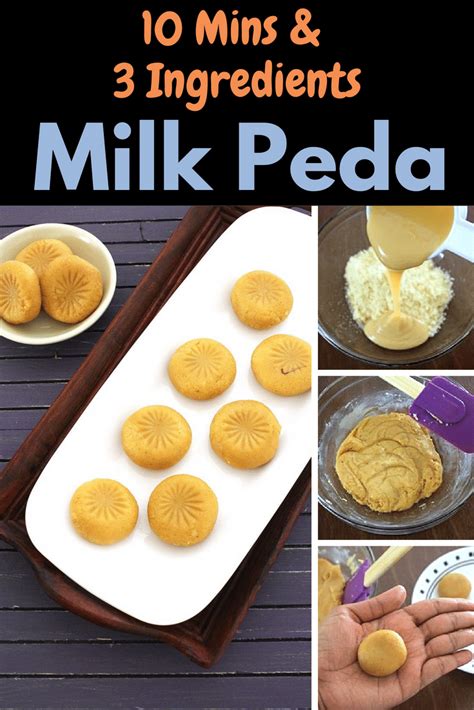 Doodh Peda Recipe Milk Peda 3 Ingredients And 10 Minutes Recipe