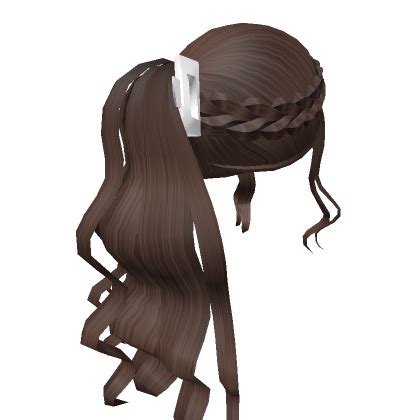 Brown Wavy Braided Clipped Ponytail S Code Price Rblxtrade