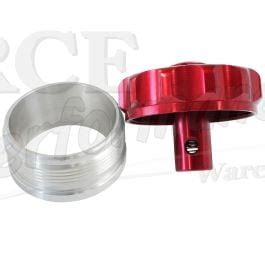 Billet Aluminium Weld On Filler Neck Cap Red2 I D Weld On With