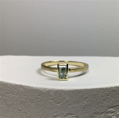 Goldring Mit Aquamarin Stein Goldschmiede Frechen