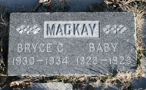 Bryce Carlisle Mackay 1930 1934 Homenaje De Find A Grave