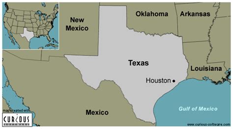 Map Of Texas With Houston - Retha Charmane