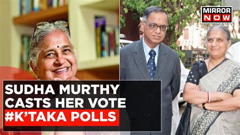 Karnataka Polls 2023 Infosys Founder Narayana Murthy Sudha Murthy Cast Their Votes In