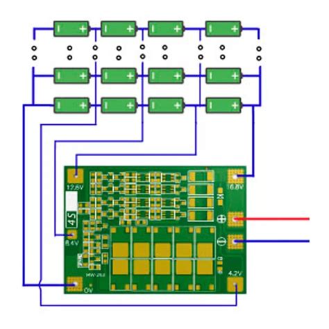 Placa Bms 4s 40a 16 8v Balanceamento Loja Shark Import Eletrônicos