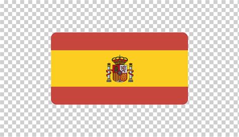 Bandera De España Marca De La Etiqueta Amarilla Del Rectángulo Marca