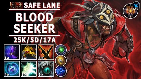 Bloodseeker Safe Lane Carry 7 31b Pos 1 BS Guide Dota 2 Immortal