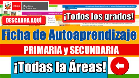 Minedu Repositorio De Fichas De Autoaprendizaje Para Todo El Nivel