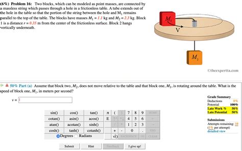 Two Blocks Are Connected As Shown In The Diagram Below Solve