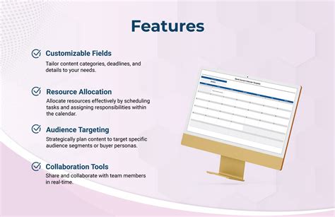 Blank Content Calendar Template | Template.net