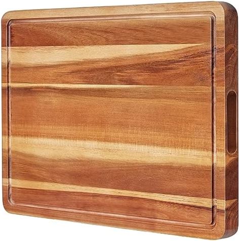 Amazon Decorque Extra Large Wooden Cutting Board 23x17 Teak