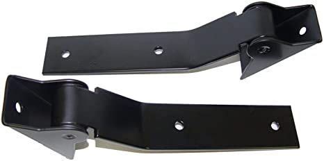 Rugged Ridge 11218 01 Tailgate Hinge Kit Black 87 95 Jeep Wrangler YJ