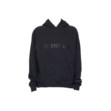 Fear Of God Essentials X Ssense Pullover Hoodie Applique Logo Dark Navyfear Of God Essentials X