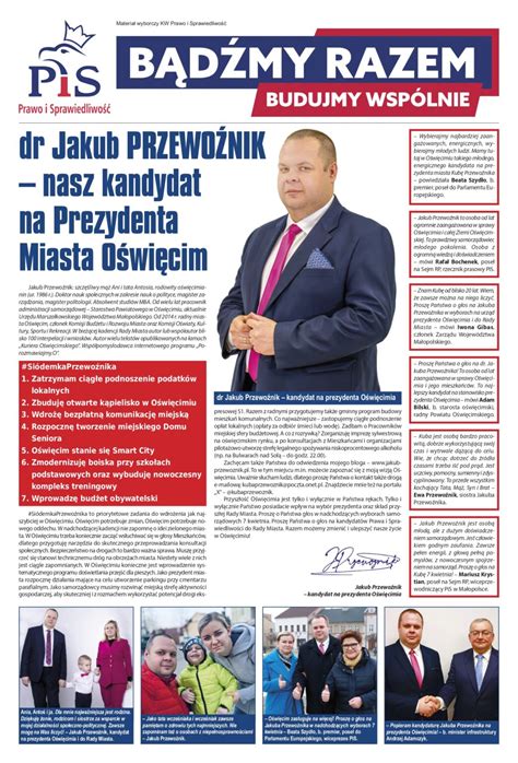 OŚWIĘCIM Kandydat na prezydenta Oświęcimia prezentuje swoją Siódemkę