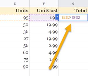 How To Copy A Formula Down An Entire Column In Google Sheets