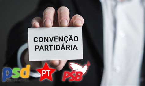 Eleições 2020 PSD PT e PSB realizam convenções partidárias nesta