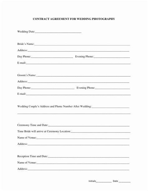 30 Wedding Flower Contract Template | Example Document Template