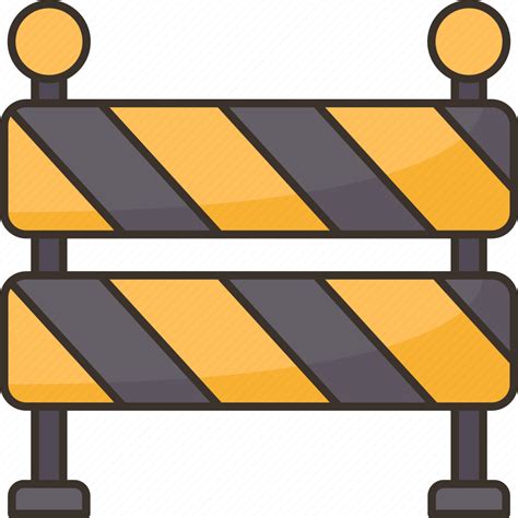 Barrier Construction Barricade Closed Traffic Icon Download On