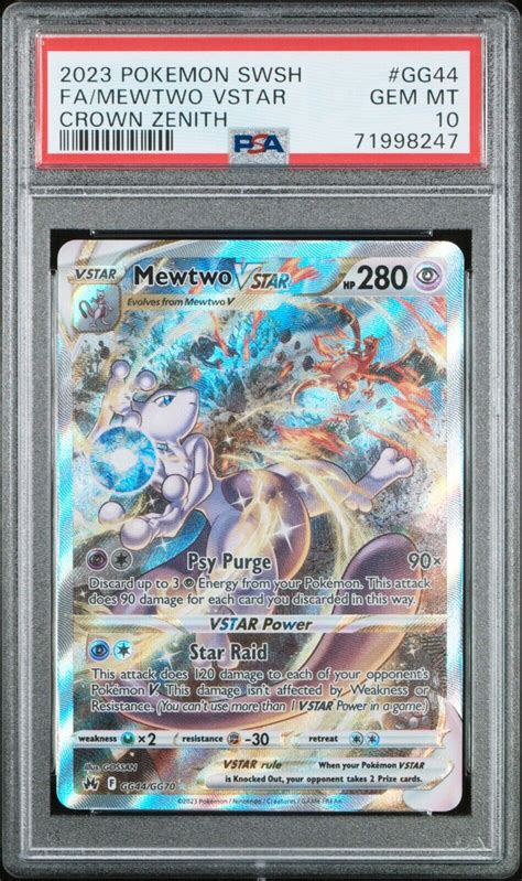 Mavin Pokemon Crown Zenith Mewtwo Vstar Full Alt Art Gg Gg