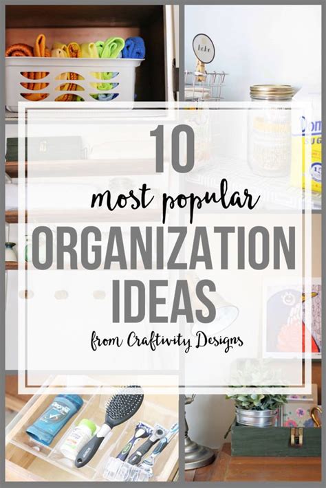 10 Popular Organization Ideas – Craftivity Designs