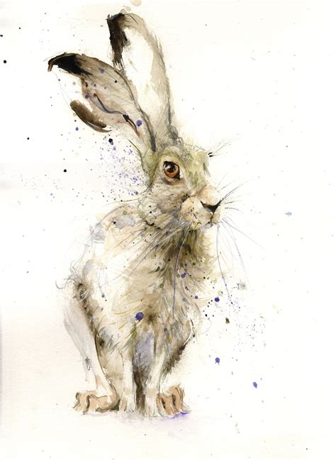 Jen Buckley Art Limited Edition Hare Print Harry Hare