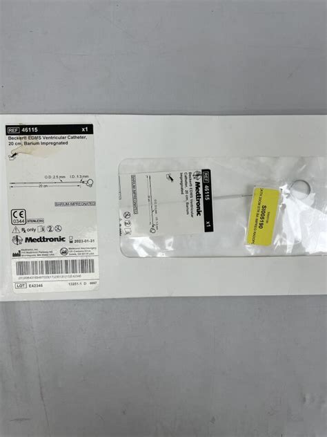 medtronic  becker edms ventricular catheter barium
