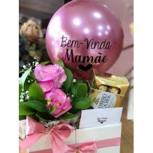 Cesta Flowers Seja Bem Vinda Borg Presentes Personalizados