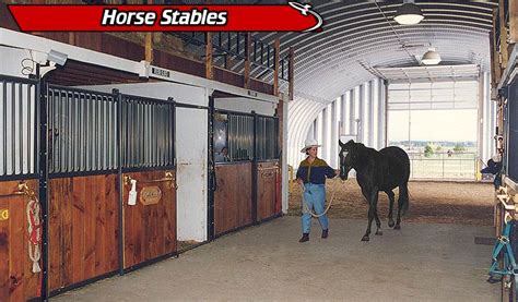 International Steel Span Barns Horse Barns And Horse Stable Metal Buildings