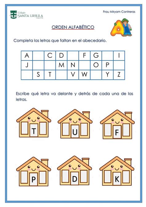 Orden alfabético interactive activity for SEGUNDO GRADO PRIMARIA