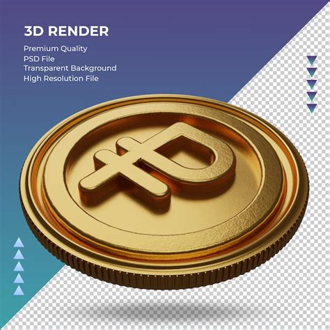 Premium Psd Coin Russian Ruble Currency Symbol Gold D Rendering