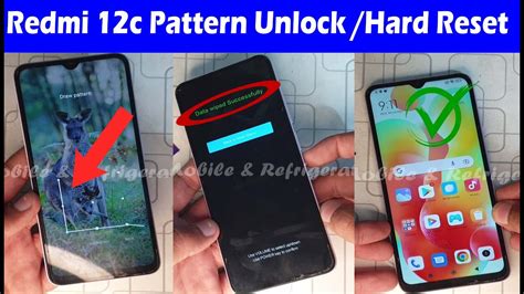 Redmi 12c 22120RN86G Pattern Unlock Hard Reset Without PC YouTube