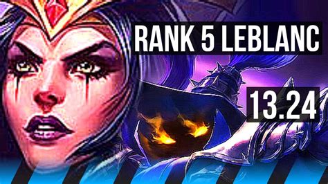 LEBLANC Vs VEIGAR MID Rank 5 LeBlanc Legendary 15 3 7 BR