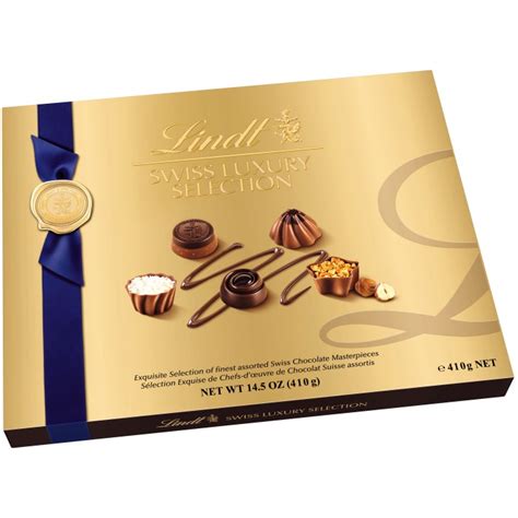 K P Lindt Swiss Luxury Selection Chokladask Exklusiva Praliner G P