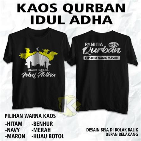 Jual Kaos Panitia Qurban Idul Adha Custom Shopee Indonesia