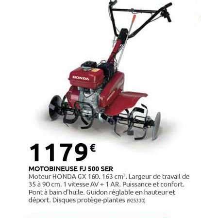 Promo Motobineuse Fj Ser Chez Rural Master Icatalogue Fr