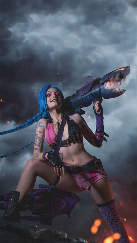 1080x1920 Jinx Leagueof Legends Cosplay Iphone 7,6s,6 Plus, Pixel xl ...