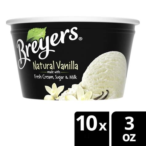 Breyers Natural Vanilla Ice Cream 3 Oz