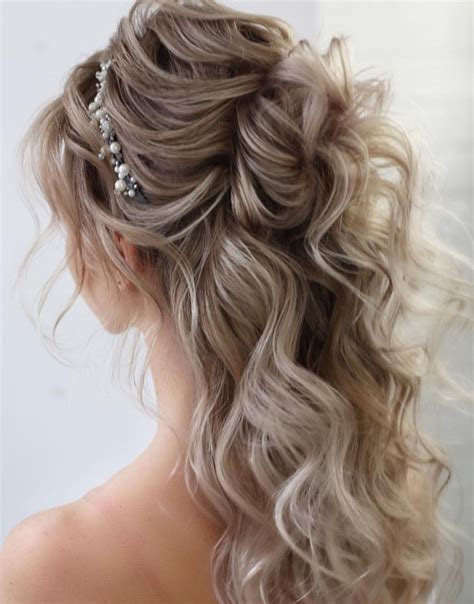 Curly Hairstyles Half Up Half Down For Wedding