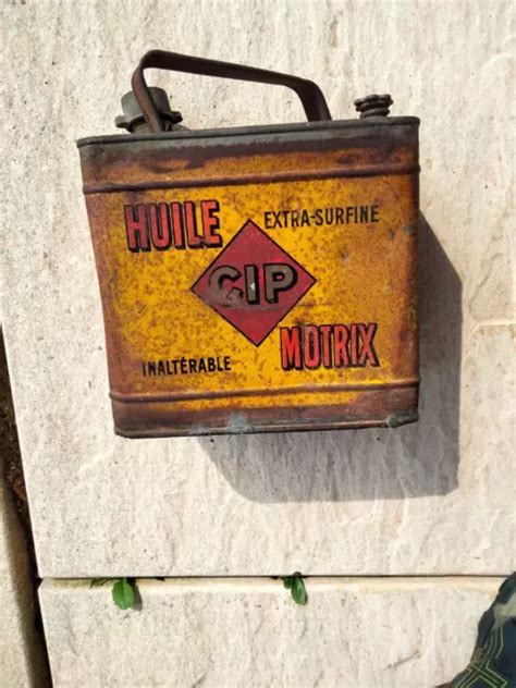 ANCIEN BIDON HUILE Cip Motrix Oil Can Tin EUR 140 00 PicClick FR