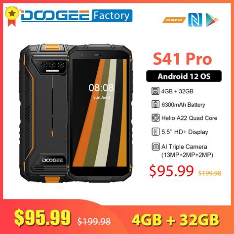 Doogee S Pro Rugged Smartphone Gb Gb Mah Inch Mobile Phone