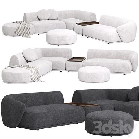 Rene Sofa By Meridiani Set 2 Sofa 3D Model