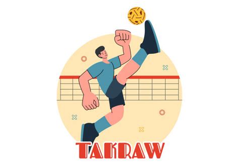 60 Sepak Takraw Ilustrasi Grafik Vektor And Clip Art Bebas Royalti Terbaik Istock