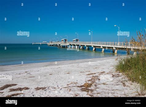 1000 Foot Fishing Pier Into Gulf Of Mexico In Fort De Soto Park In