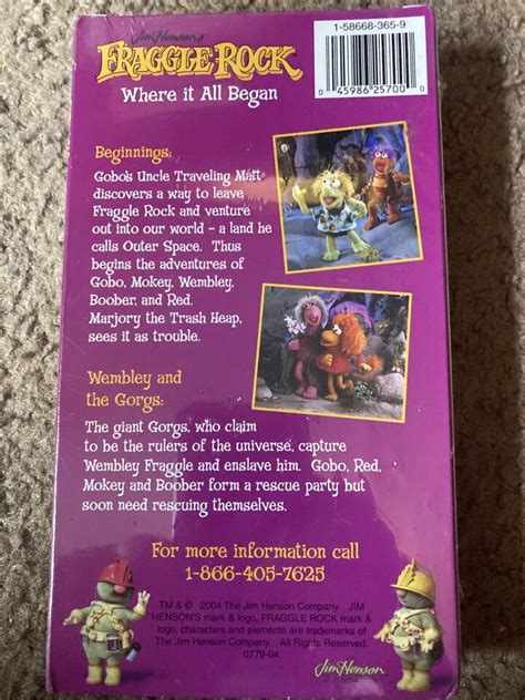 Jim Henson’s Fraggle Rock Where It All Began Vhs 2004 New In Package Sealed Ebay