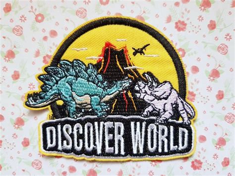 1 X Dinosaur T Rex Raptor Jurassic World Embroidered Patch Sew Etsy