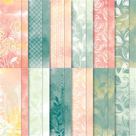 Designerpapier X X Cm Faszinierend Floral Von Stampin