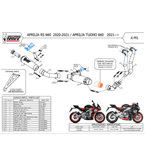 Scarico Completo Mivv Aprilia Tuono 660 Terminale X M1 Titanio Moto